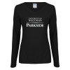 Thumbnail image for  Womens Black Long Sleeve V Neck Tee 