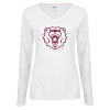 Thumbnail image for  Womens White Long Sleeve V Neck Tee