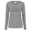 Thumbnail image for  Womens Grey Long Sleeve V Neck Tee 