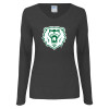 Thumbnail image for  Womens Dark Heather Long Sleeve V Neck Tee 