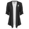 Thumbnail image for  Womens Grey Drape Front Cardigan Sweater