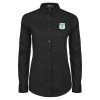 Thumbnail image for  Womens Black Twill Button Down Long Sleeve 