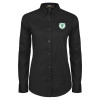 Thumbnail image for  Womens Black Twill Button Down Long Sleeve 