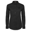 Thumbnail image for  Womens Black Twill Button Down Long Sleeve 