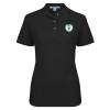 Thumbnail image for  Womens Silk Touch Black Pique Polo