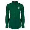 Thumbnail image for  Womens Dark Green Twill Button Down Long Sleeve 