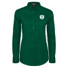 Thumbnail image for  Womens Dark Green Twill Button Down Long Sleeve 