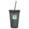 Thumbnail image for  Madison Double Wall Charcoal Tumbler w/Straw 16oz