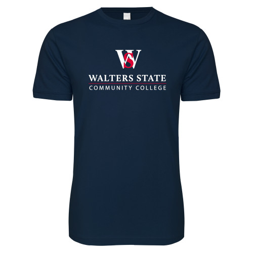  Next Level Navy SoftStyle T Shirt - Primary