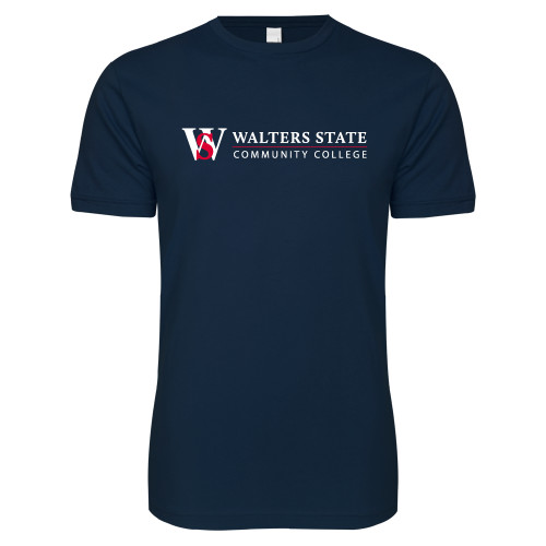  Next Level Navy SoftStyle T Shirt - WS Horizontal