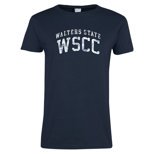  Womens Short Sleeve Navy Tee - WACC