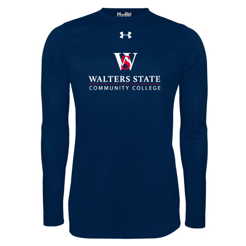  Under Armour Navy Long Sleeve Tech Tee - Primary