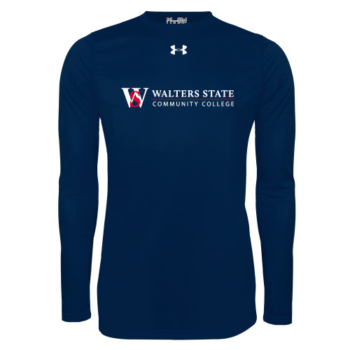  Under Armour Navy Long Sleeve Tech Tee - WS Horizontal
