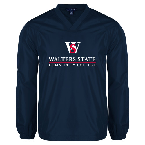  Navy V Neck Raglan Windshirt - Primary