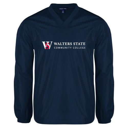  Navy V Neck Raglan Windshirt - WS Horizontal