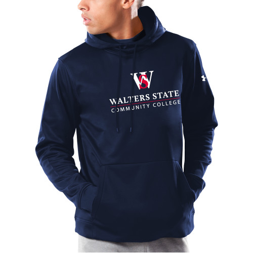  Under Armour Navy Armour Fleece Hoodie - Primary