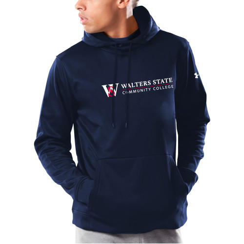  Under Armour Navy Armour Fleece Hoodie - WS Horizontal
