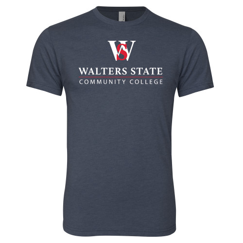  Next Level Navy Triblend Tee - Primary