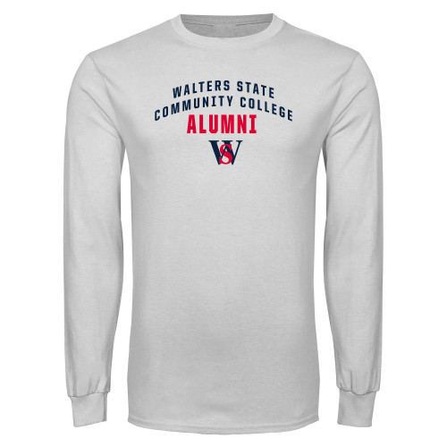  White Long Sleeve T Shirt - Alumni