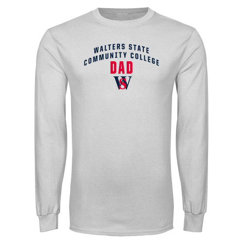  White Long Sleeve T Shirt - Dad