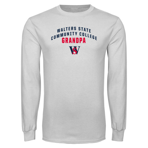 White Long Sleeve T Shirt - Grandpa