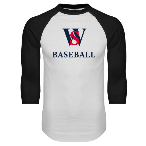 Main Image for  White/Black Raglan Baseball T Shirt