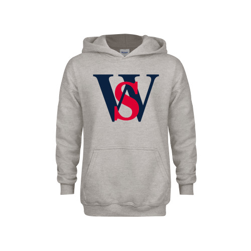  Youth Grey Fleece Hood - WS