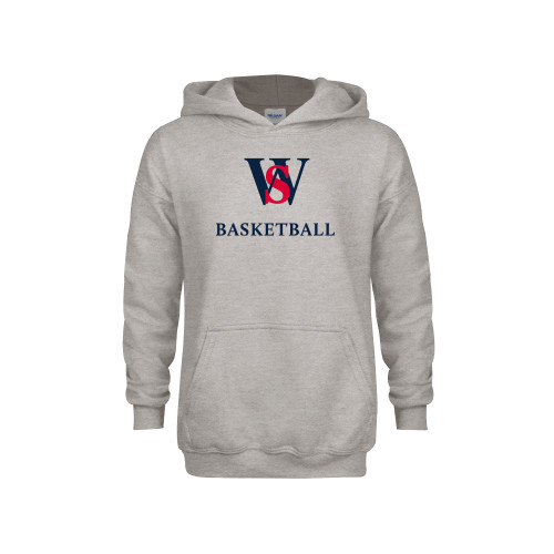  Youth Grey Fleece Hood - WS