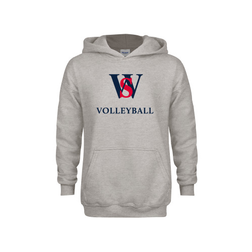  Youth Grey Fleece Hood - WS