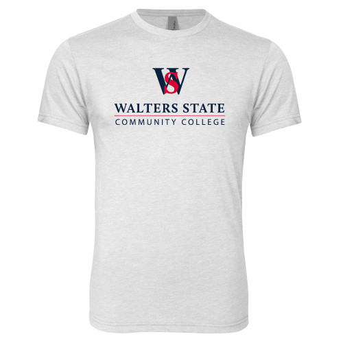  Next Level Heather White Triblend Tee - Primary