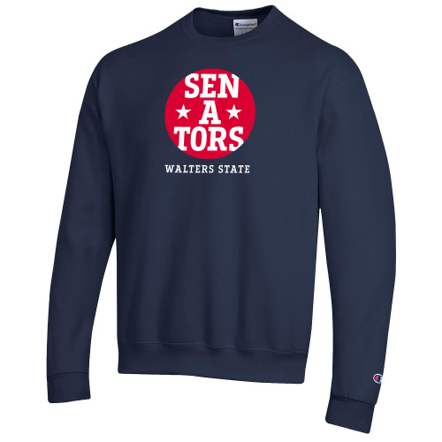  Champion Navy Fleece Crew - Senators Badge