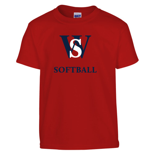  Youth Red T Shirt - WS Softball