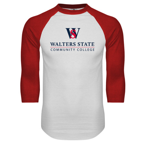 Main Image for  White/Red Raglan Baseball T Shirt