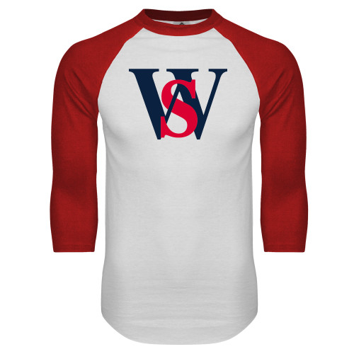 Main Image for  White/Red Raglan Baseball T Shirt
