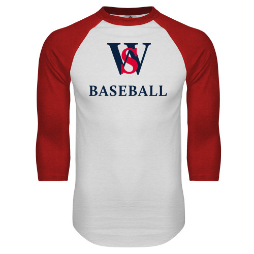 Main Image for  White/Red Raglan Baseball T Shirt