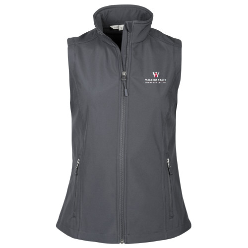  Womens Charcoal Core Softshell Vest - Primary