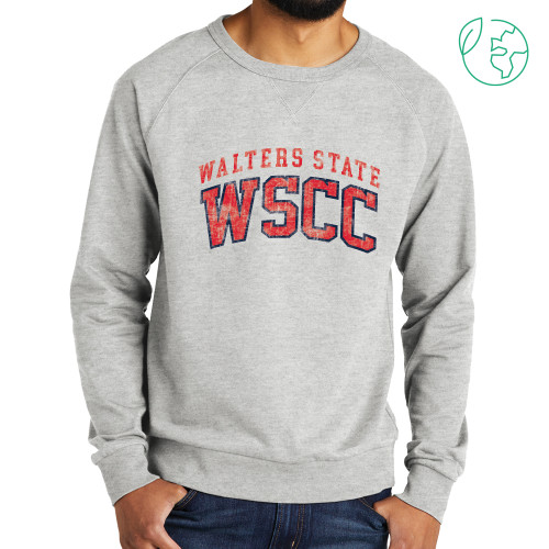 Allmade Light Grey Organic French Terry Crewneck Sweatshirt - WS Horizontal