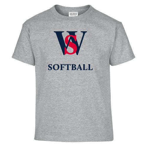  Youth Grey T Shirt - WS Softball