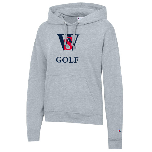  Champion Womens Oxford Grey Powerblend Pullover Hood - WS