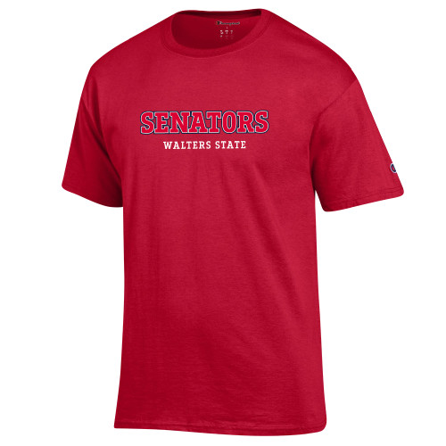  Champion Scarlet Red T Shirt - Senators College