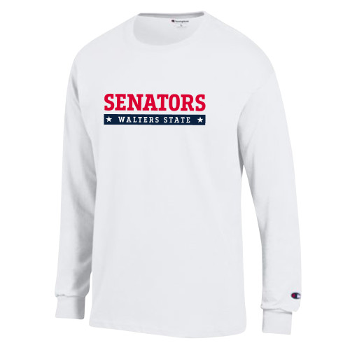 Main Image for  Champion White Long Sleeve T Shirt