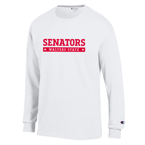 Main Image for  Champion White Long Sleeve T Shirt