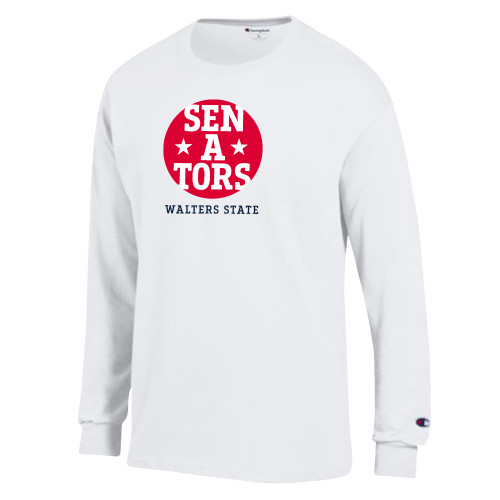 Main Image for  Champion White Long Sleeve T Shirt
