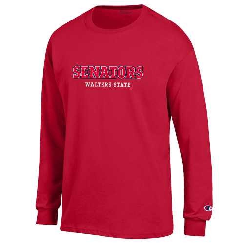 Main Image for  Champion Red Long Sleeve T Shirt