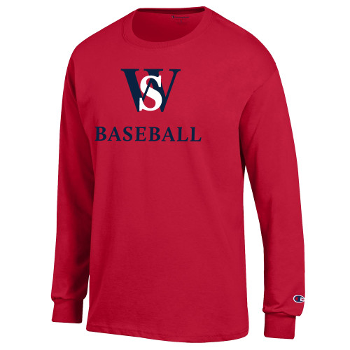 Main Image for  Champion Red Long Sleeve T Shirt