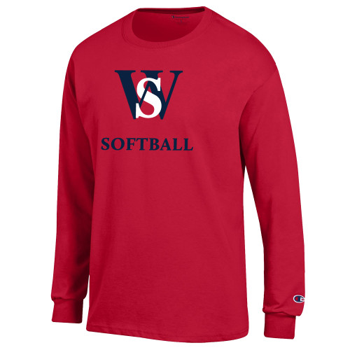 Main Image for  Champion Red Long Sleeve T Shirt