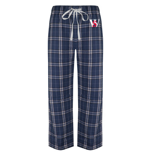  Navy/White Flannel Pajama Pant - WS