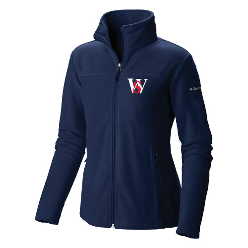  Columbia Womens Navy Full Zip Fleece Jacket - WS