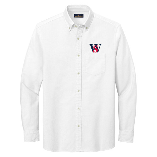  Brooks Brothers Mens White Casual Oxford Cloth Shirt - WS