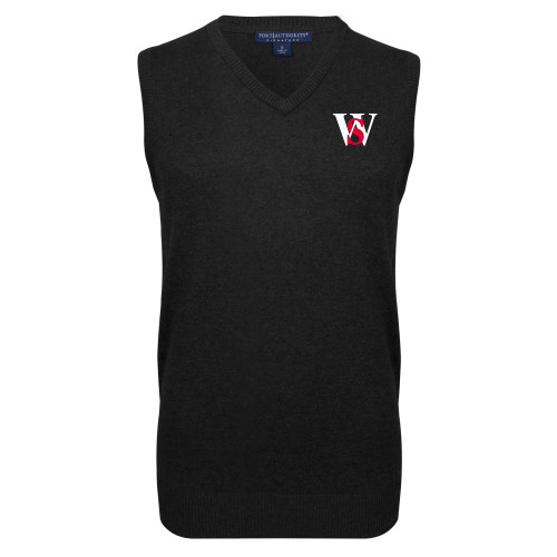  Black VNeck Sweater Vest - WS